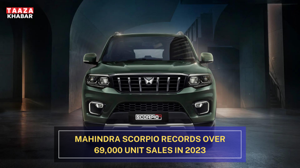 Mahindra Scorpio records over 69,000 unit sales in 2023