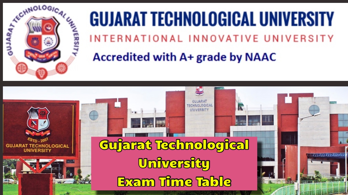 GTU Exam Time Table