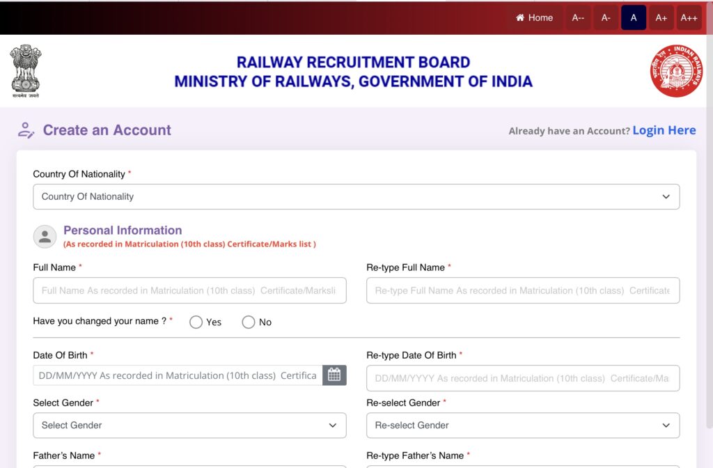 RPF Constable Exam Date