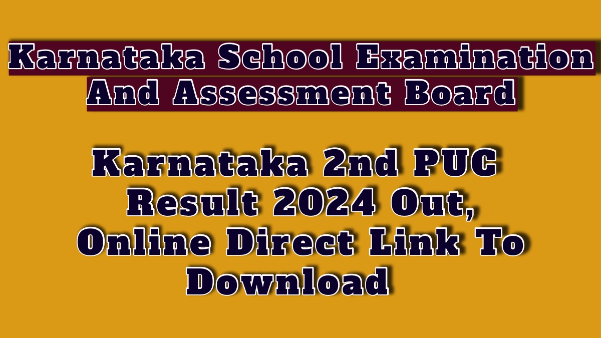 Karnataka 2nd PUC Result