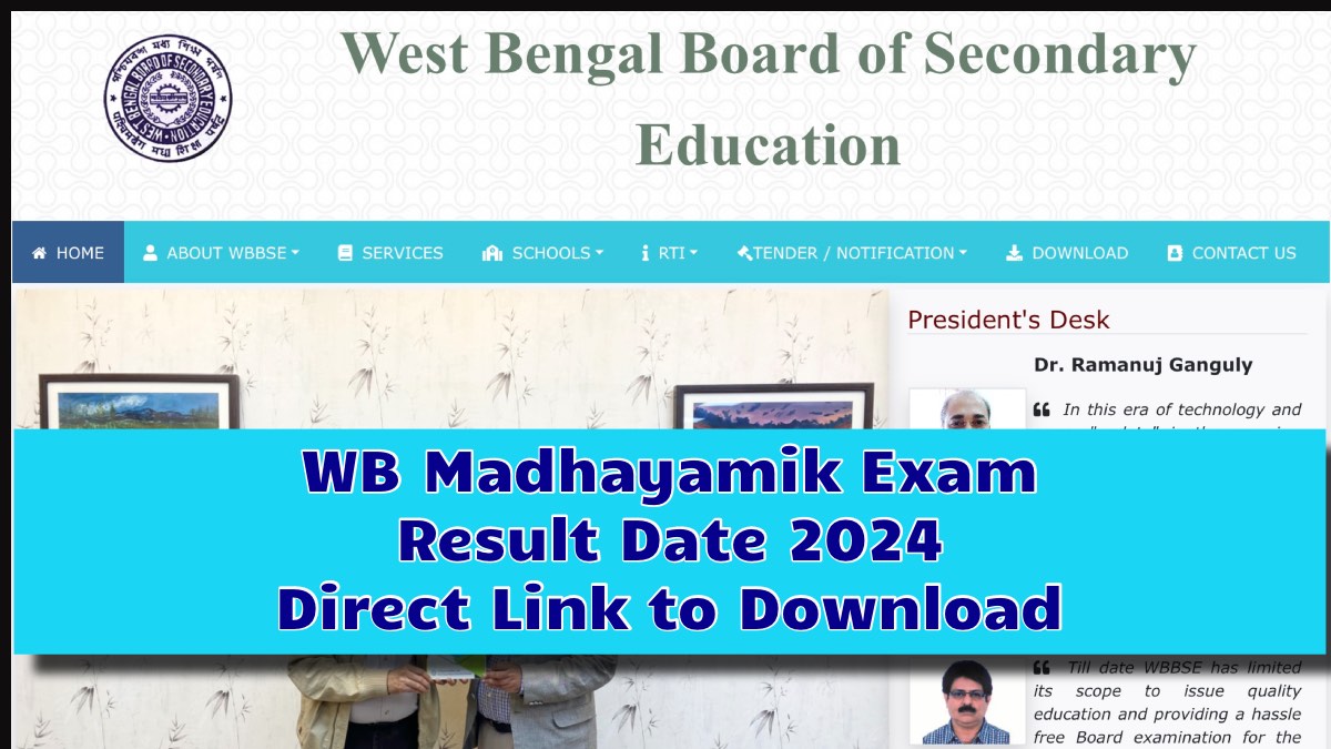 WB Madhyamik Result Date 2024, ऐसे देखें अपना रिज़ल्ट! Taaza Khabar