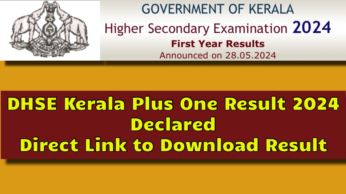 DHSE Kerala Plus One Result