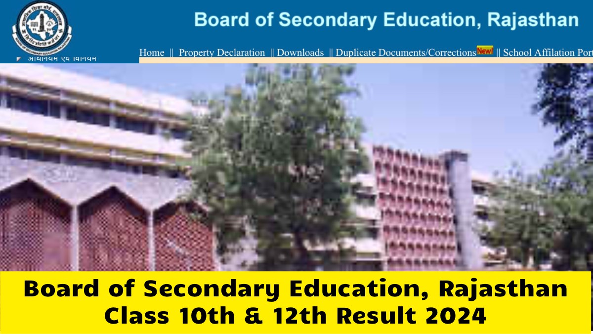 RBSE Exam Class 10th 12th Result