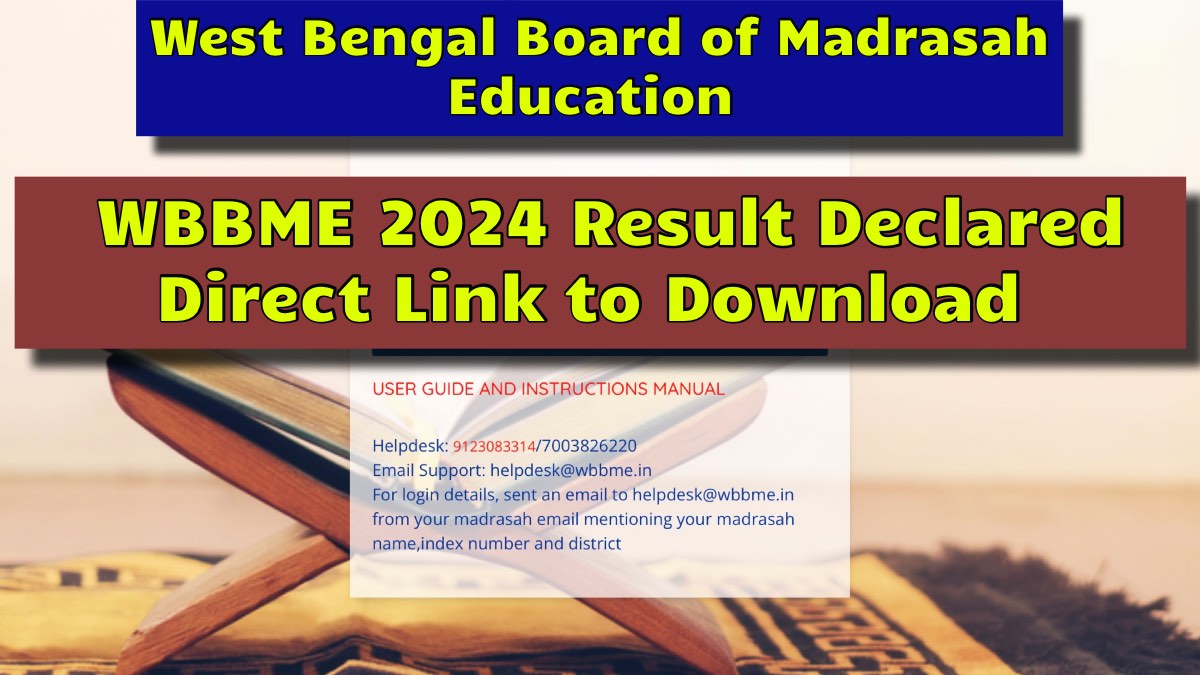 WB Madrasah Board Result